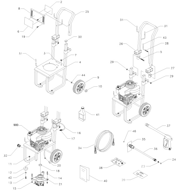 Sears & Craftsman Pressure Washer model 1429 & 580768210 replacement parts and upgrade pumps